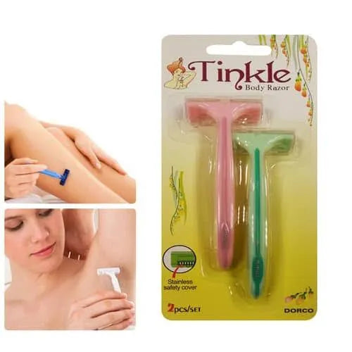 2 Pcs Set Tinkle Body Hair Remover Razor For Women