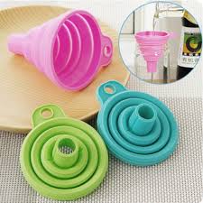 1PC Mini Silicone Foldable Funnel - Collapsible, Portable & Easy to Use