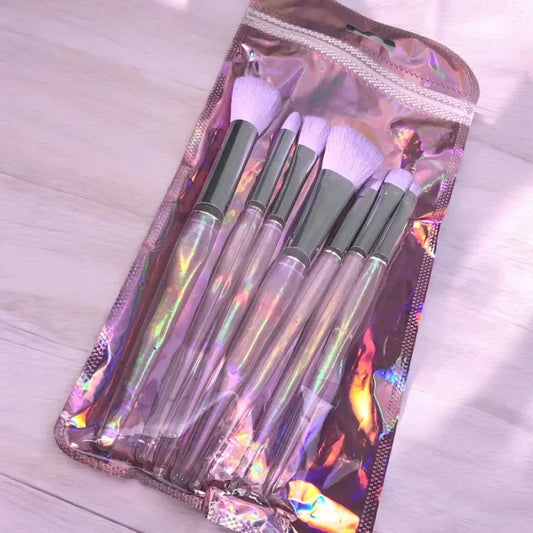 Make Up Purple Brush Set Of 7 Brushes
