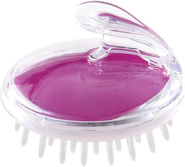 (nw000131) Shampoo Brush Hair Scalp Massager Shampoo Brush With Soft Silicone Bristles (random Color)