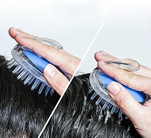 (nw000131) Shampoo Brush Hair Scalp Massager Shampoo Brush With Soft Silicone Bristles (random Color)