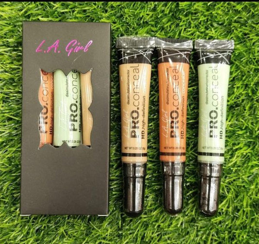 Pack Of 03 L.a. Girl High Definition Concealer | Best Quality Concealer For Girls | Concealer For Women